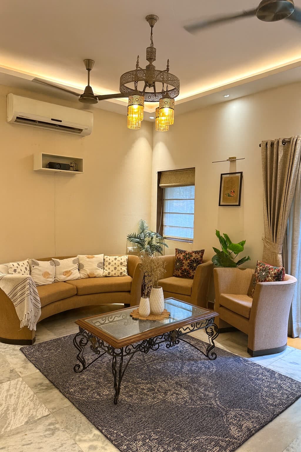 Tropical Triplex — 3BHK with home theater & tropical vibes